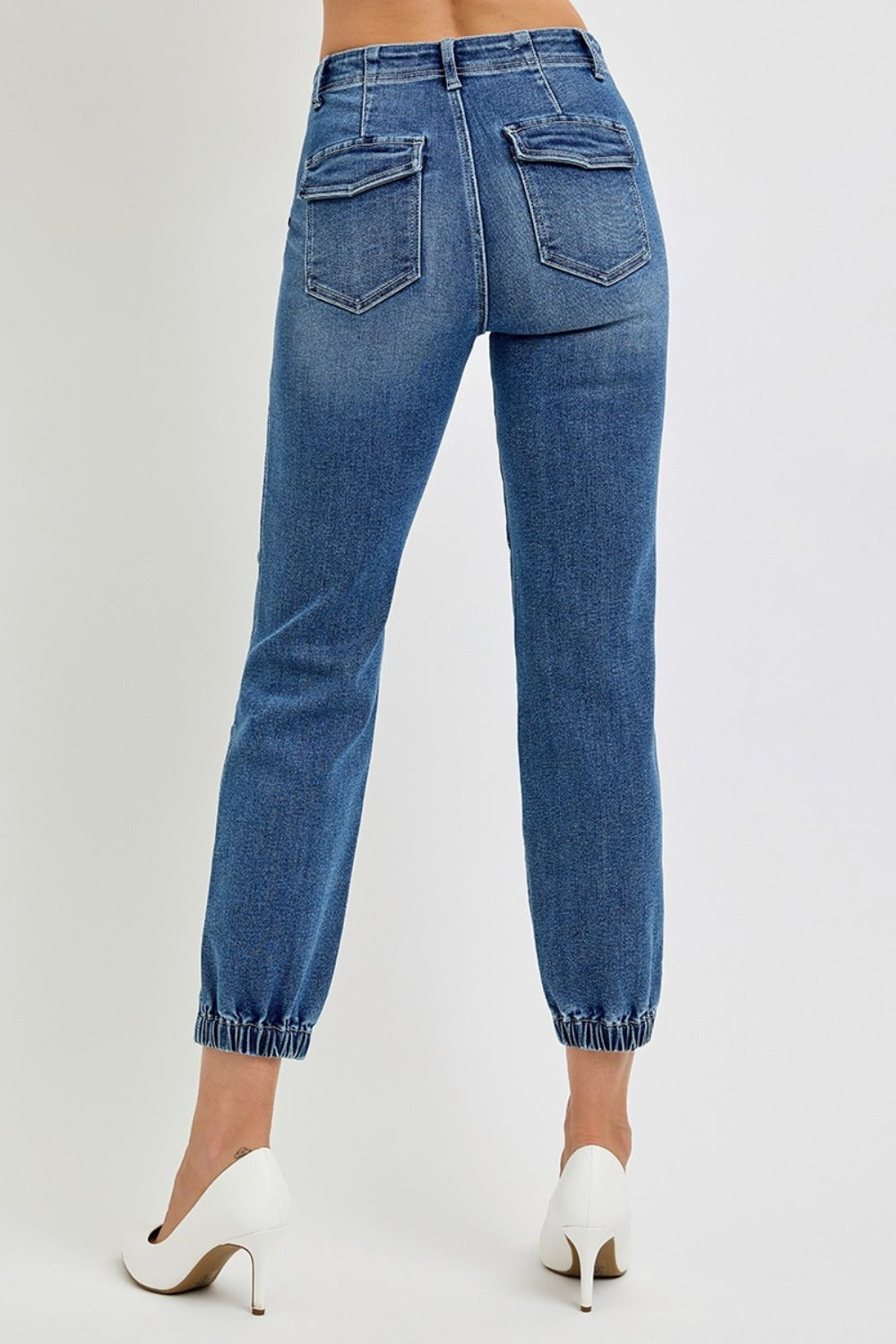 RISEN Full Size High Rise Ankle Jogger Jeans Medium / 1(25)