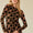 Davi & Dani Heart Print Long Sleeve Top
