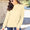 Full Size Ribbed Exposed Seam Mock Neck Knit Top