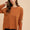 Annie Wear Embroidered Long Sleeve French Terry Top