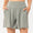 Pocketed Elastic Waist Active Shorts