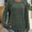 Mandy Decor Button Long Sleeve Ribbed T-Shirt