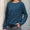 Shiny Round Neck Long Sleeve Sweatshirt