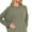 Exposed Seam Long Sleeve Corded Rib Knit Top Plus Size