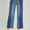 RISEN Full Size Mid-Rise Waist Two-Tones Jeans with Pockets