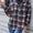 Ivy Lane Plaid Button Up Long Sleeve Hooded Jacket