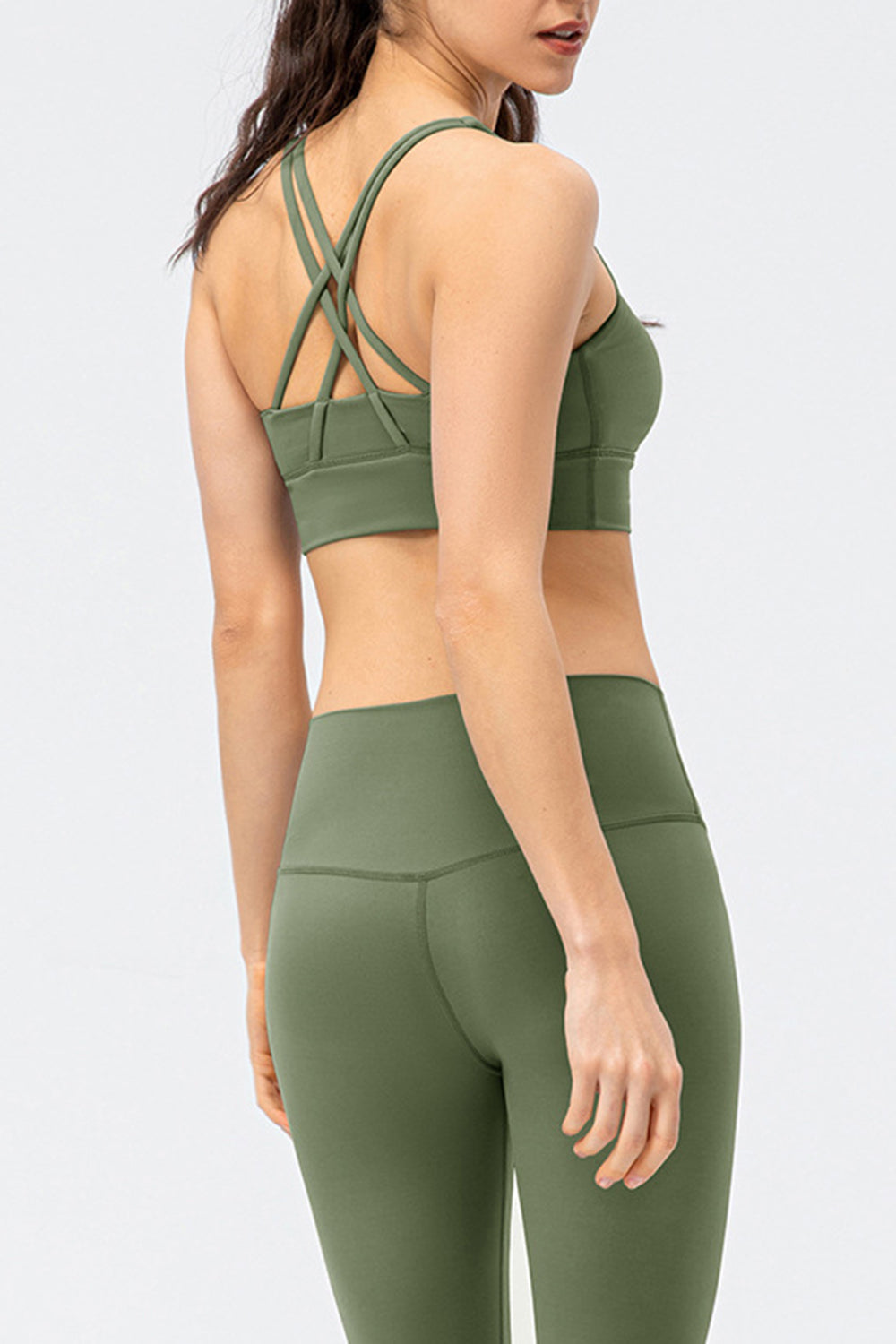 Crisscross Square Neck Active Tank