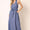 Cross Back Belted V Neck Tank Maxi Dress