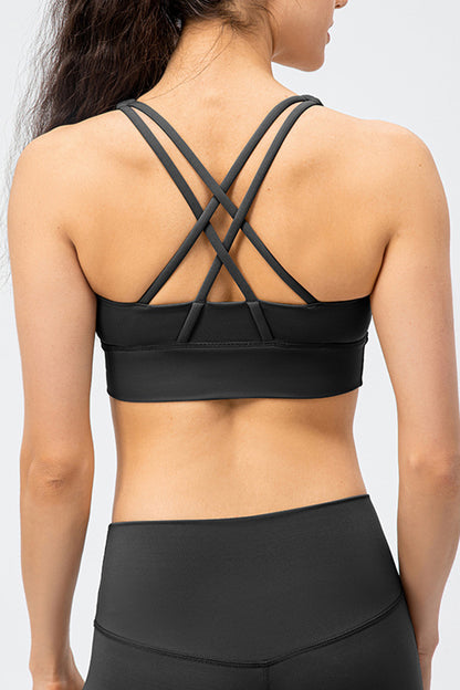 Crisscross Square Neck Active Tank