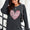 Heart Sequin Round Neck Sweatshirt