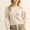 Davi & Dani Crochet Strawberry Round Neck Sweater