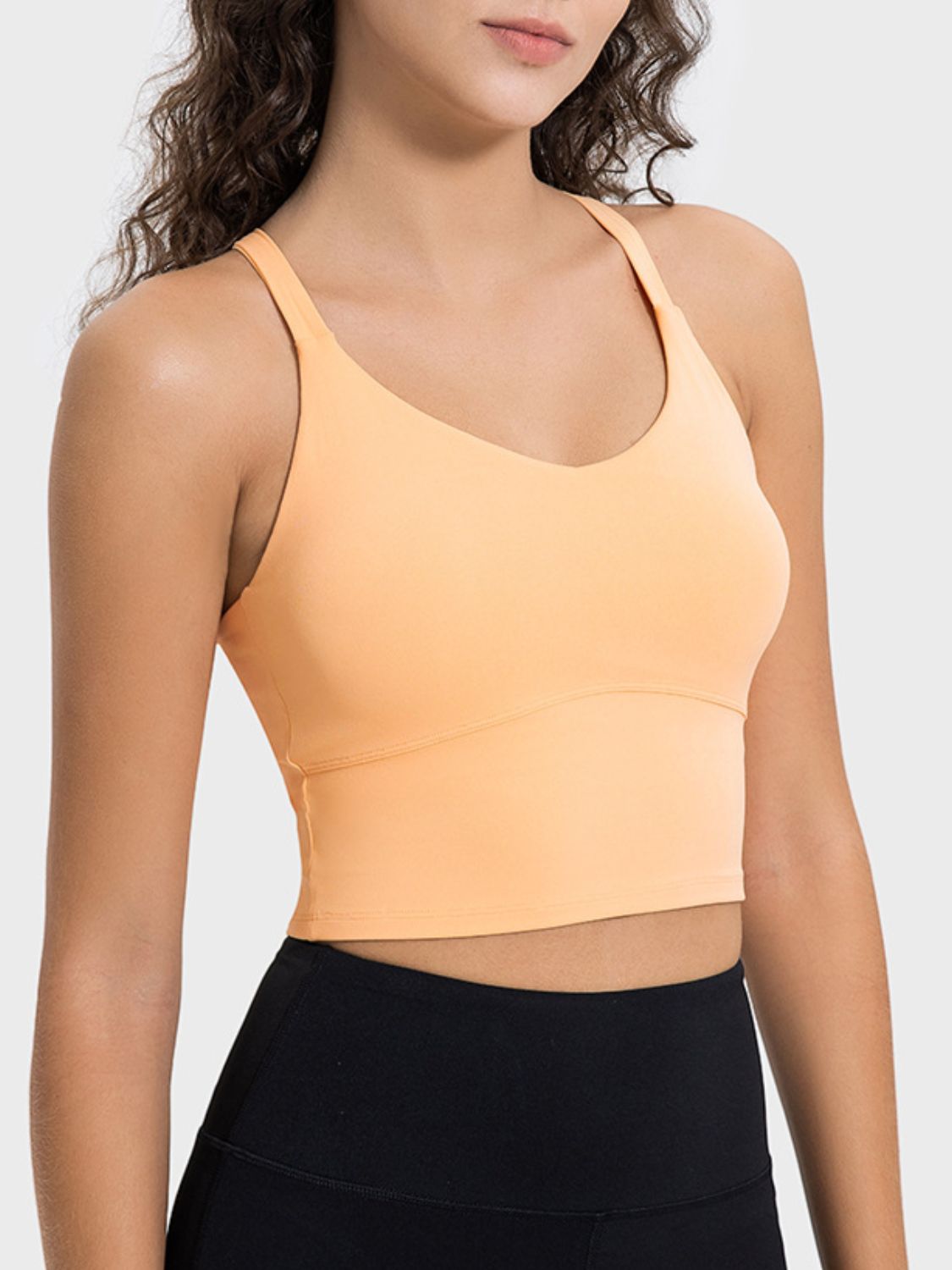 Millennia Crisscross Round Neck Active Tank