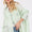 SAGE + FIG Frayed Hem Side Slit Button Down Shirt
