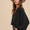 Annie Wear Notched Batwing Sleeve Blouse