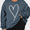 Plus Size Heart Ribbed Round Neck Sweatshirt