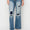 Risen Full Size High Rise Distressed Ankle Flare Jeans