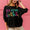 BiBi Metallic Letter Puff Sleeve Hairy Sweater