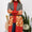 Celeste Full Size Floral Color Block Open Front Cardigan