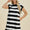 Basic Bae Full Size Striped Round Neck Cap Sleeve Mini Dress