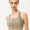 Zip-Up Round Neck Sports Bra