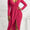 High-low Ruched Surplice Long Sleeve Dress