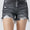 RISEN Full Size High Rise Distressed Denim Shorts