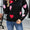 Angel Wings Heart Round Neck Droppped Shoulder Sweater