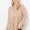 Be Stage Full Size Long Sleeve Peplum Cable Knit Hoodie