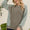 Celeste Full Size High-Low Contrast Round Neck Sweatshirt