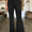 FAM-FAM Ribbed High Waist Flare Pants