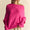 Davi & Dani Solid Color Batwing Sleeve Sweater