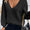 Tied V-Neck Long Sleeve Sweater