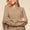 Haptics Full Size Side Slit Texture Asymmetric Sweater