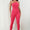 Asymmetrical Neck Wide Strap Active Jumpsuit